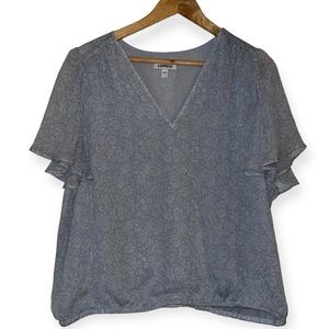 Express baby blue blouse